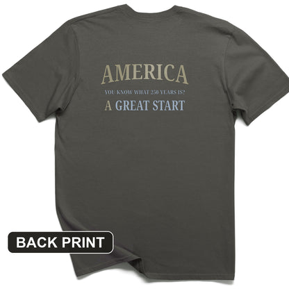 Great Start Back Print T-Shirt