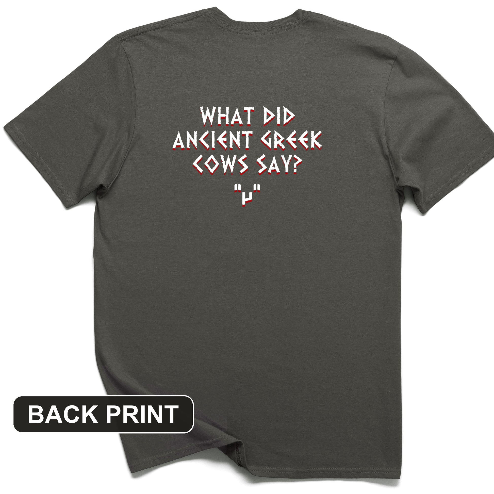Greek Cows Back Print T-Shirt