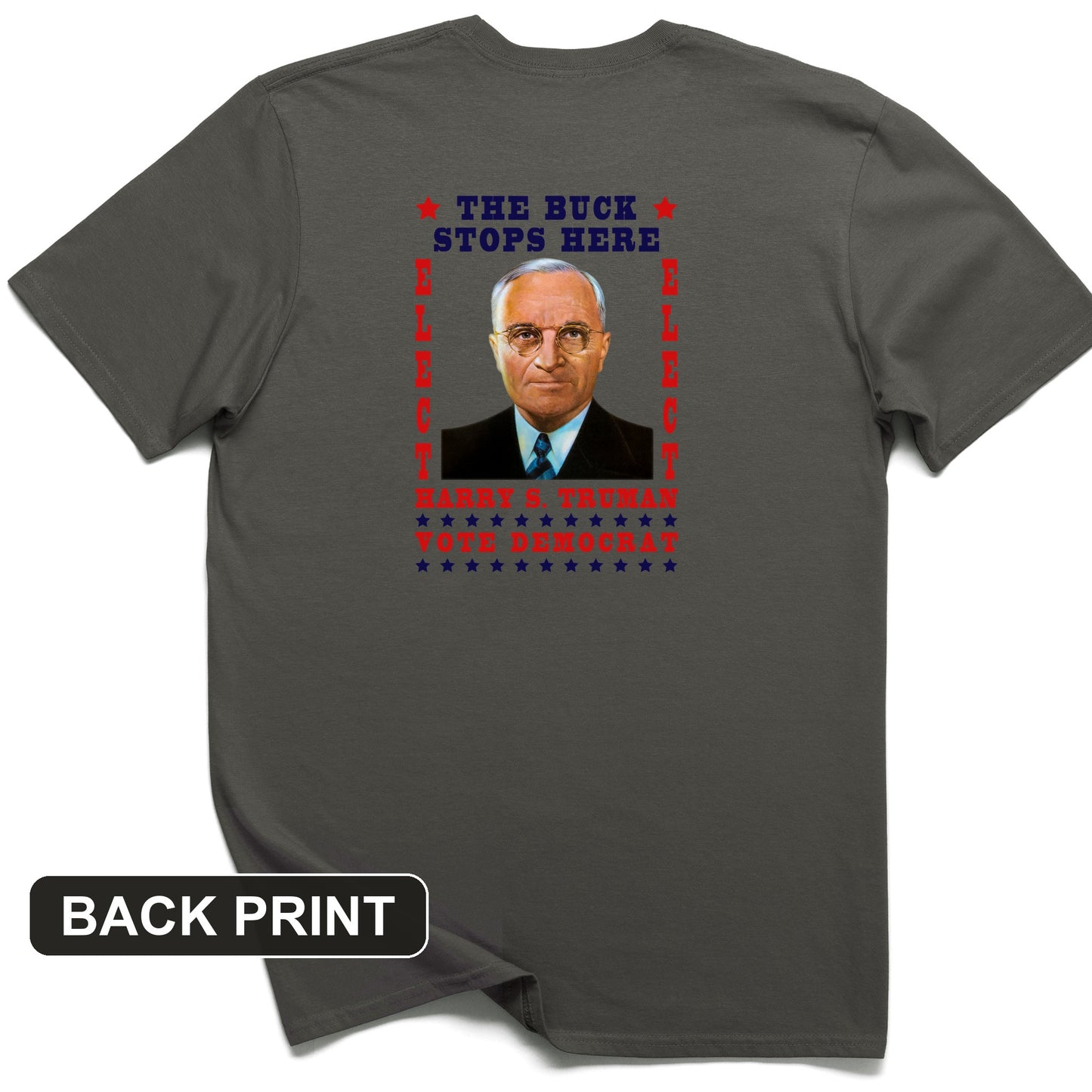 Harry Truman Back Print T-Shirt