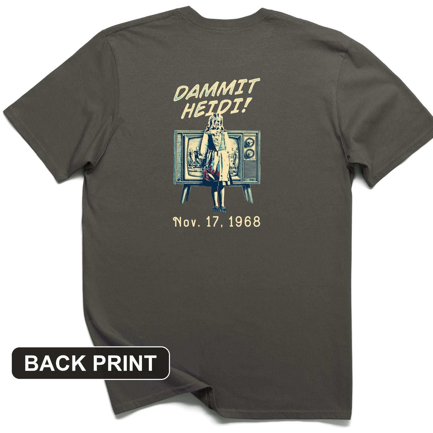 Heidi Bowl Back Print T-Shirt