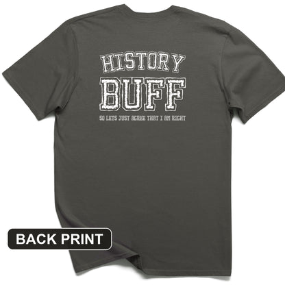 History Buff Back Print T-Shirt