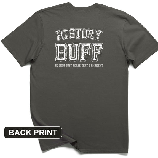 History Buff Back Print T-Shirt