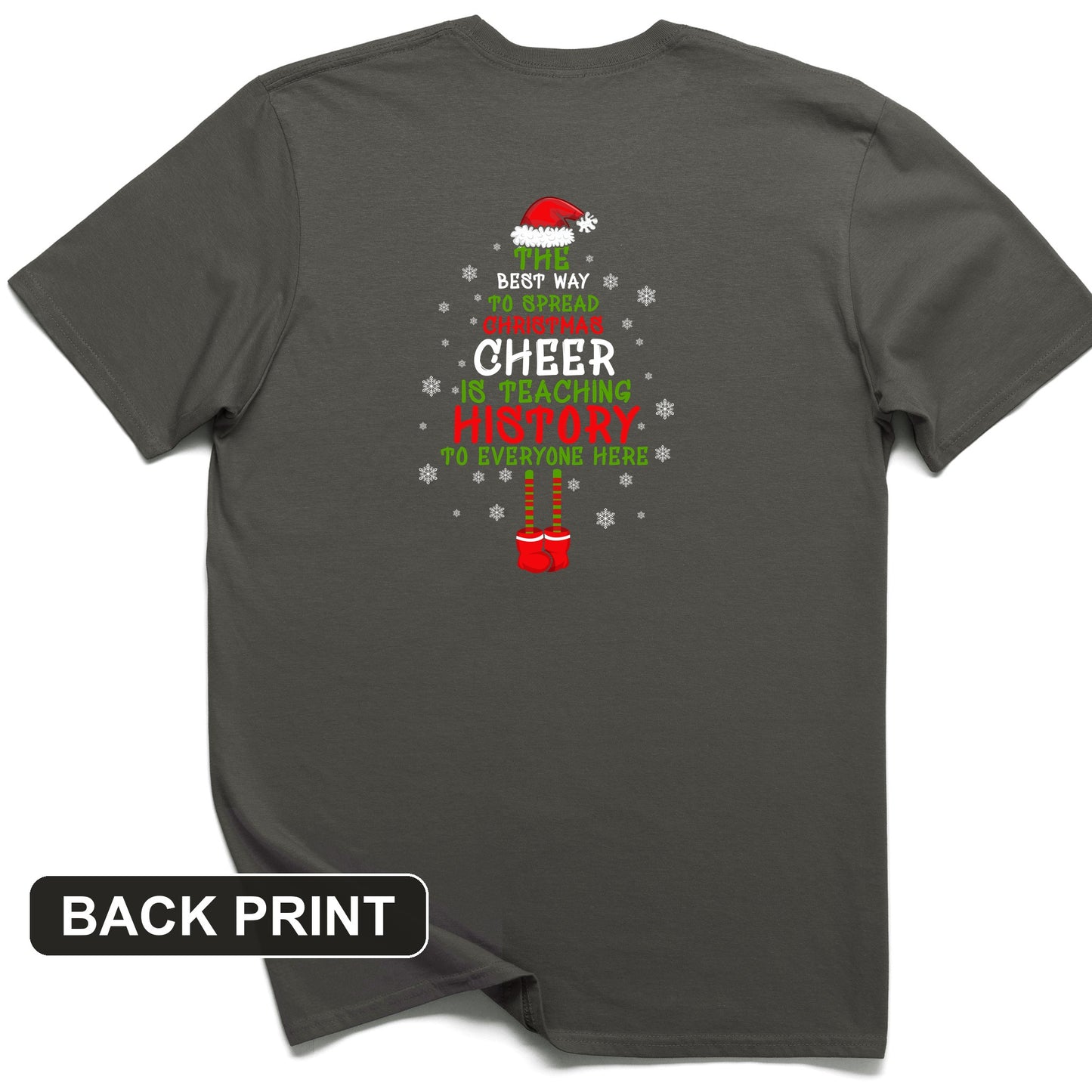 History Cheer Back Print T-Shirt