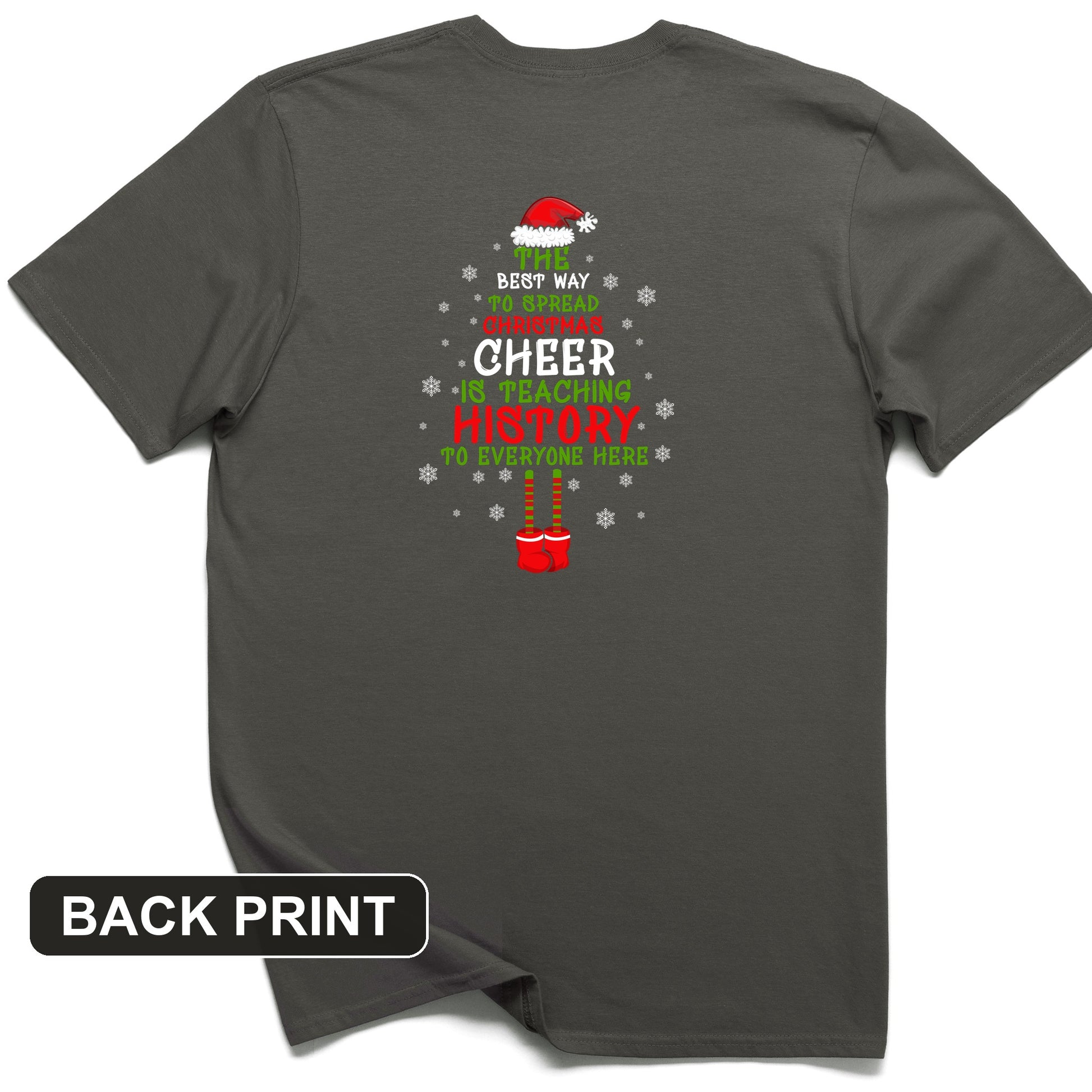 History Cheer Back Print T-Shirt