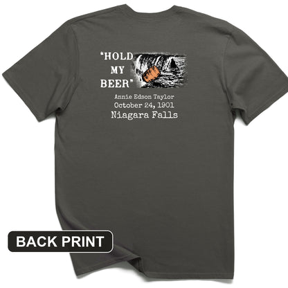 Hold My Beer Back Print T-Shirt