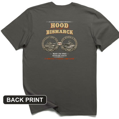 Hood vs Bismark Back Print T-Shirt
