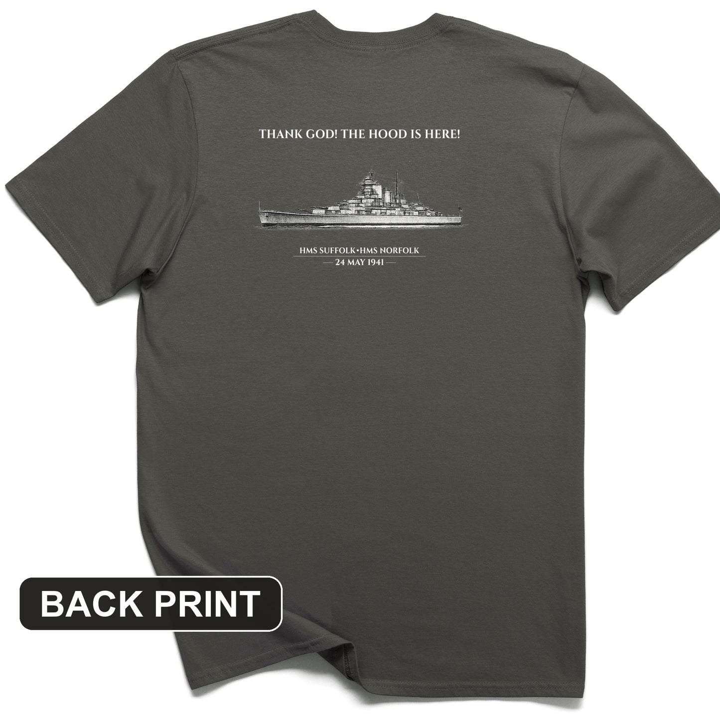 Hood Back Print T-Shirt