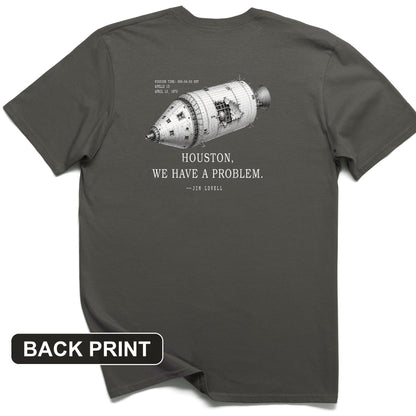 Houston We Have a Problem Back Print T-Shirt