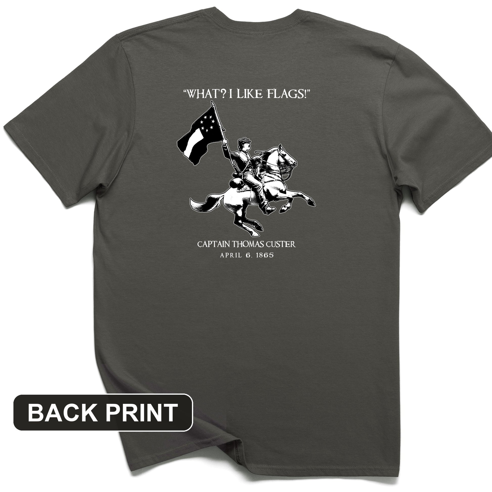 I Like Flags Back Print T-Shirt