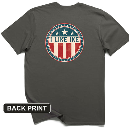 I Like Ike Back Print T-Shirt