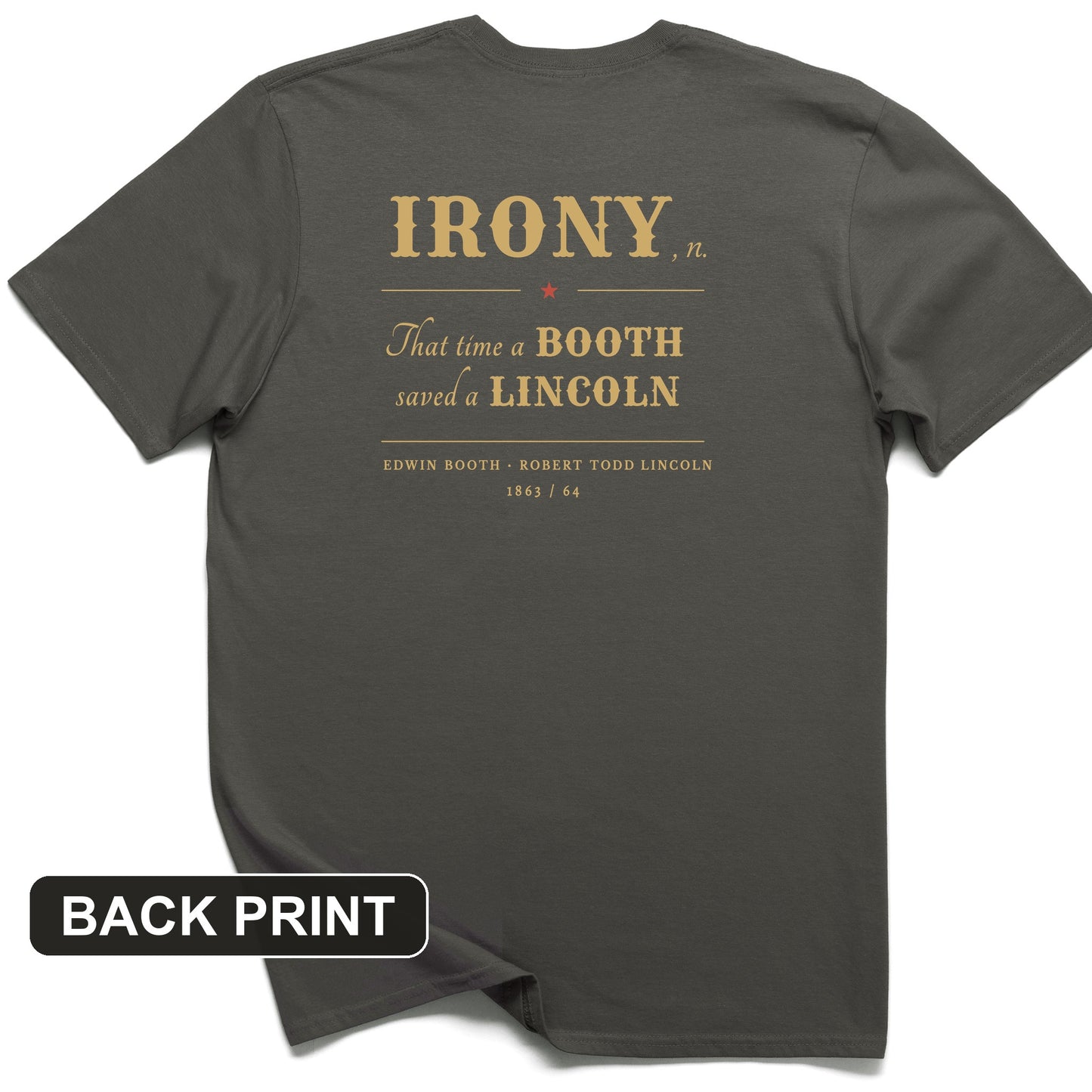 Irony Back Print T-Shirt