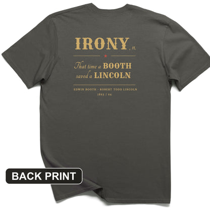 Irony Back Print T-Shirt