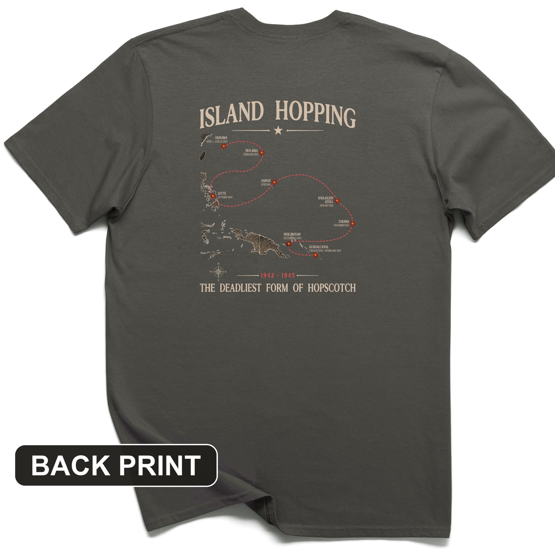 Island Hopping Back Print T-Shirt