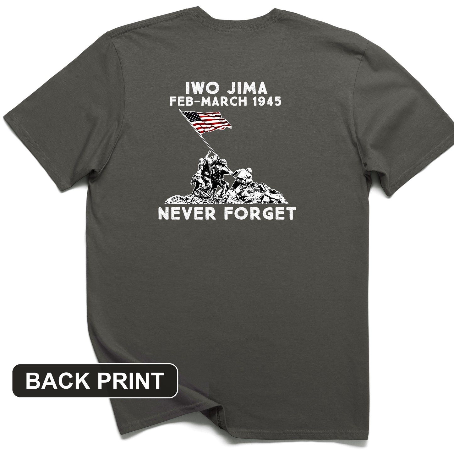 Iwo Jima Back Print T-Shirt