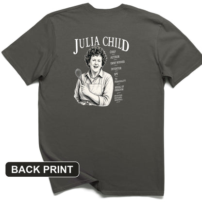 Julia Child Back Print T-Shirt