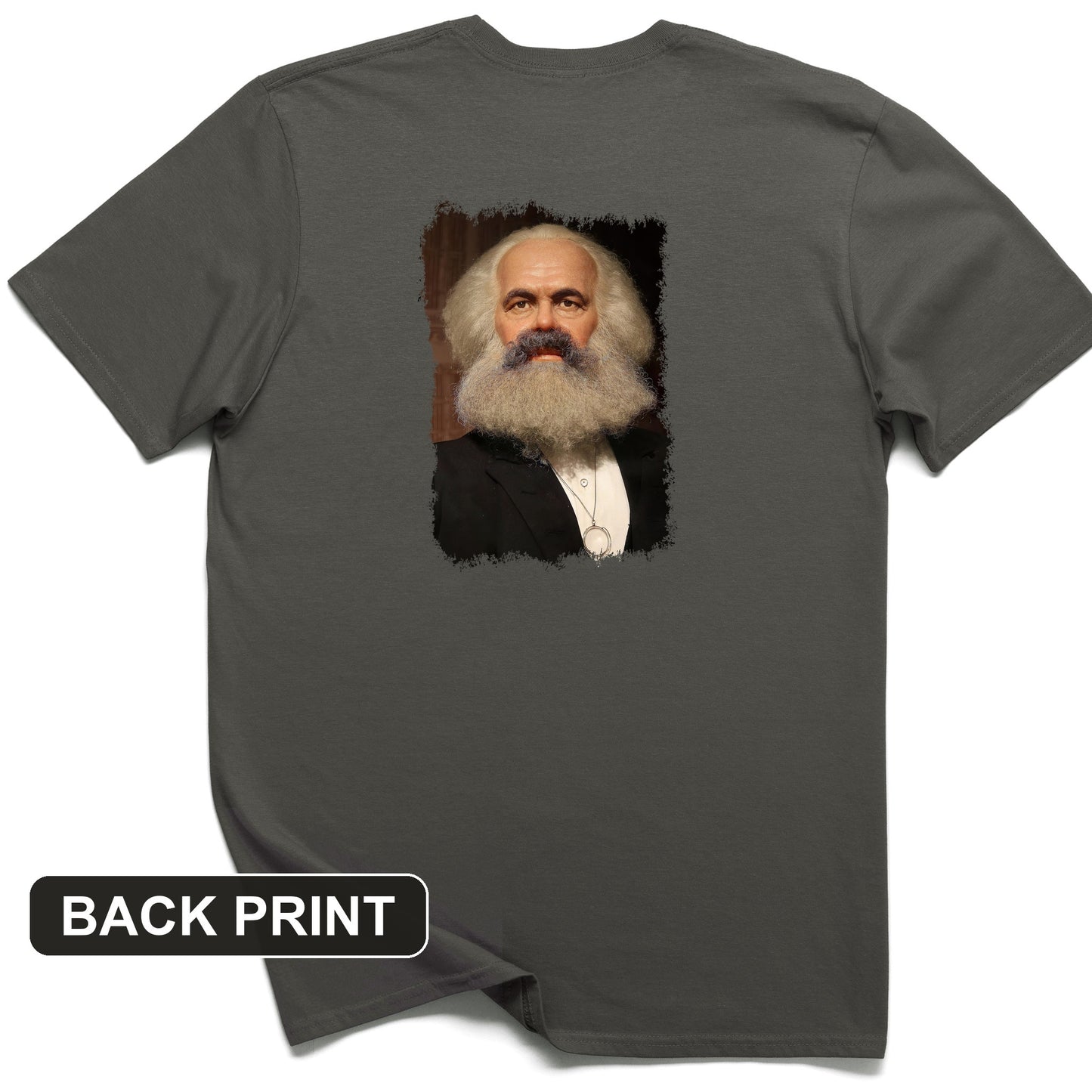 Karl Marx Back Print T-Shirt