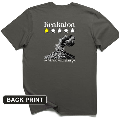 Krakatoa 1 Star Back Print T-Shirt