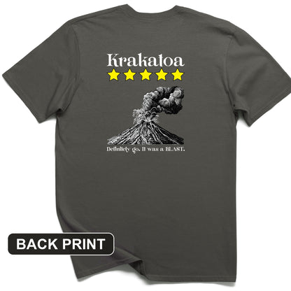 Krakatoa 5 Star Back Print T-Shirt