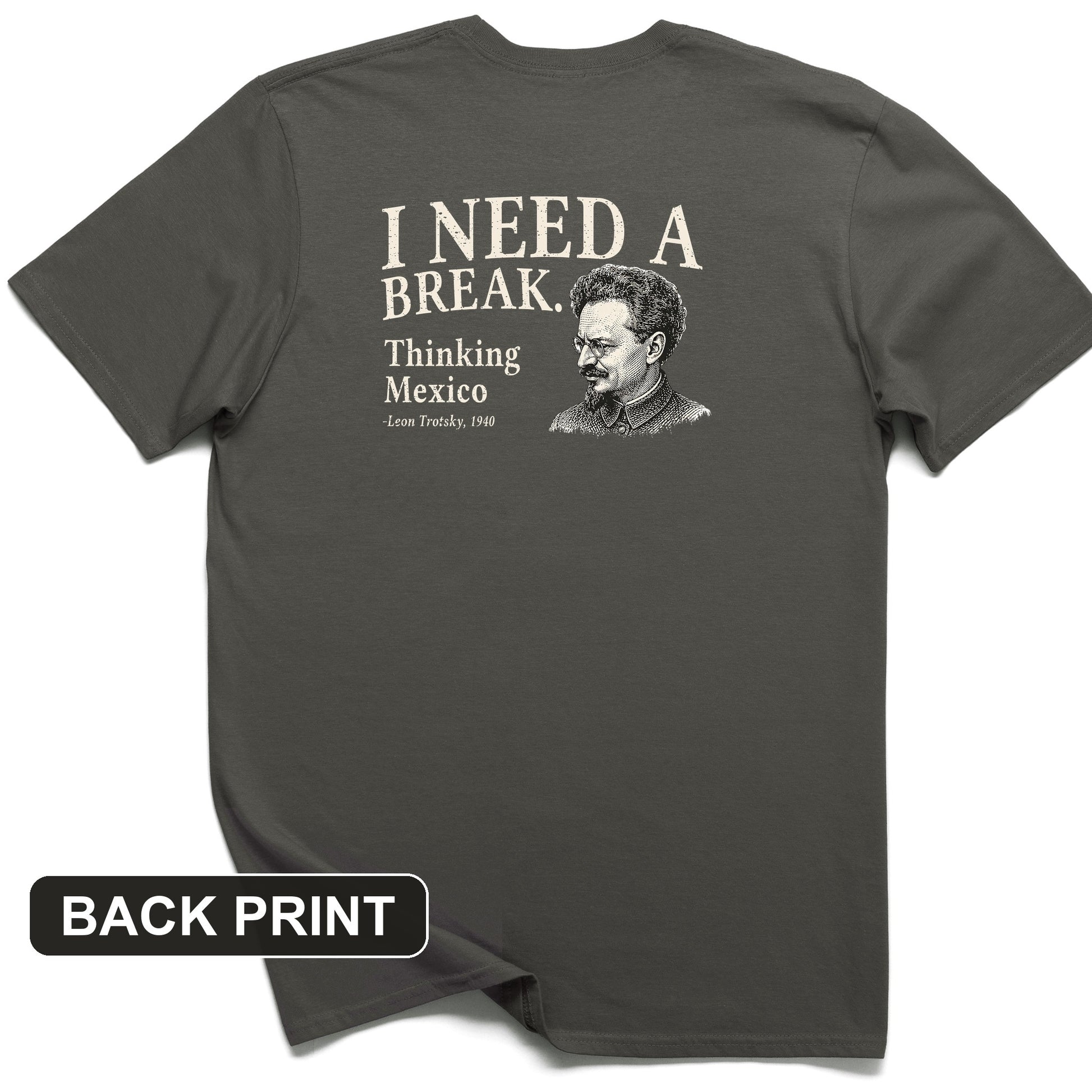 Leon Trotsky Mexico Back Print T-Shirt