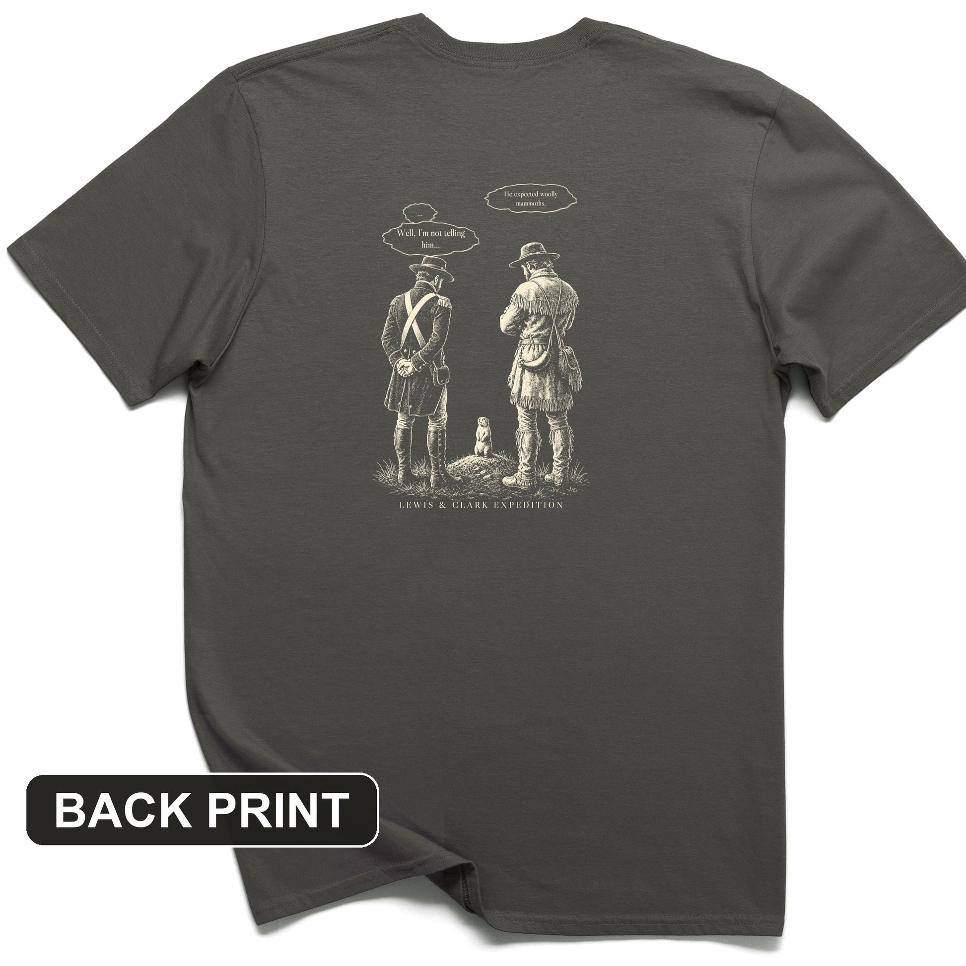 Lewis and Clark Prairie Dog Back Print T-Shirt