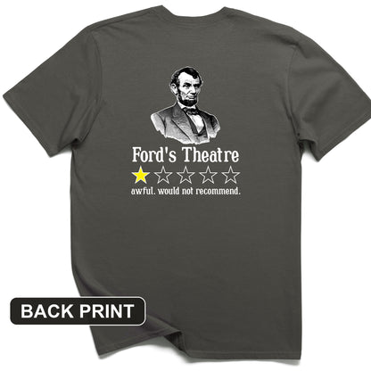 Lincoln One Star Review Back Print T-Shirt