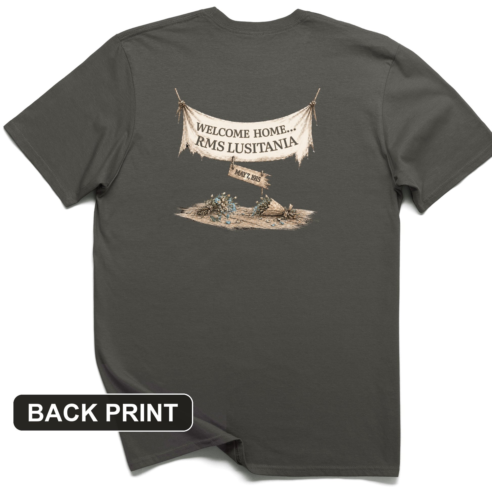 Lusitania Back Print T-Shirt