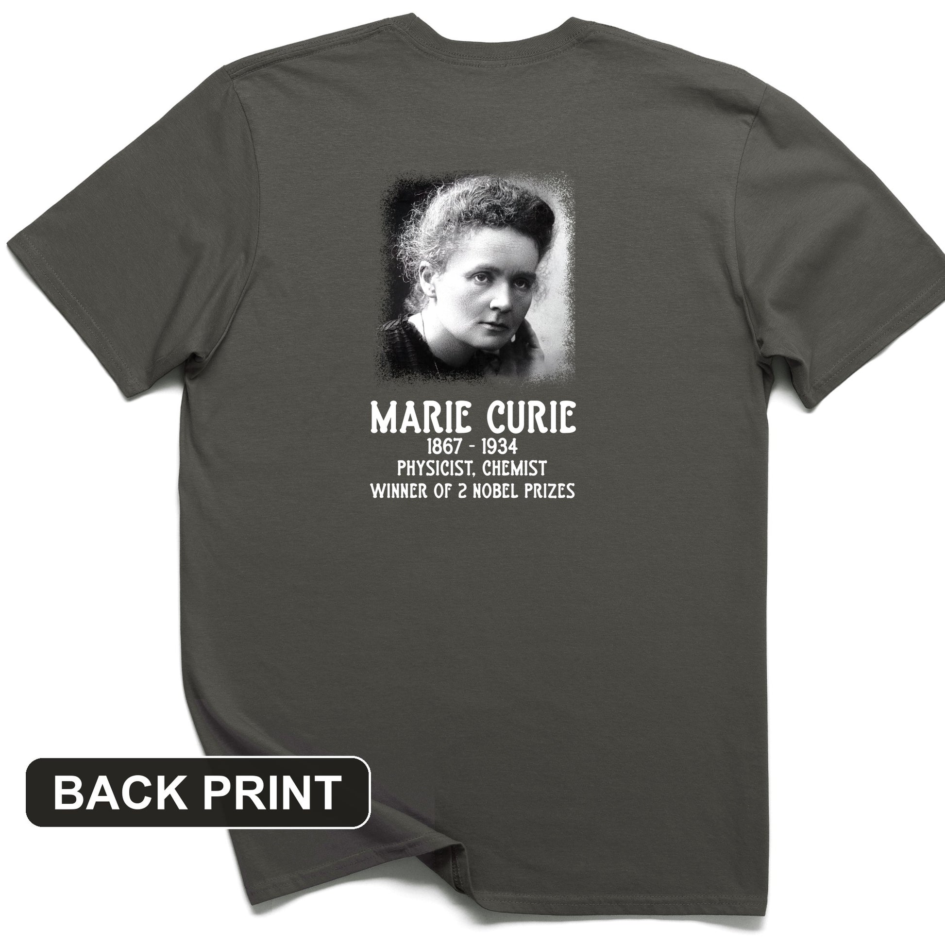 Marie Curie Back Print T-Shirt