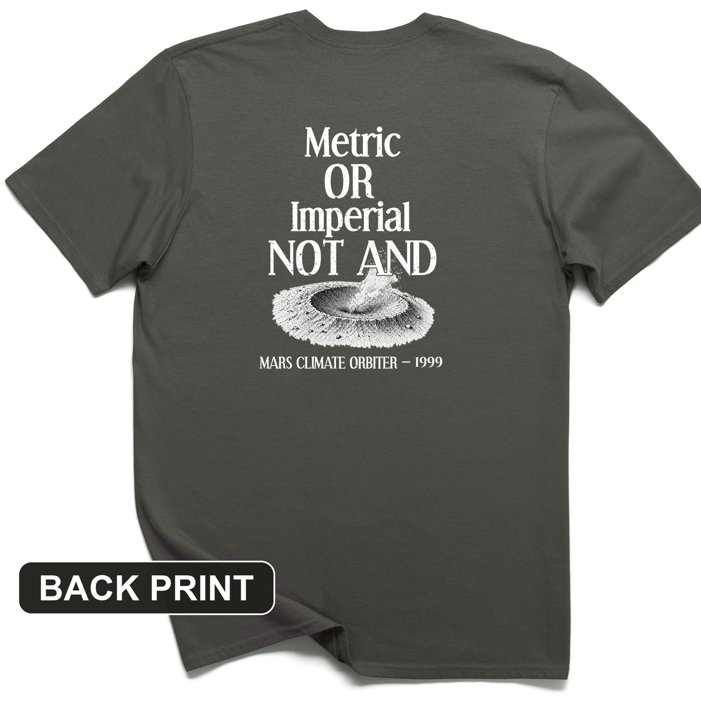 Mars Lander Back Print T-Shirt