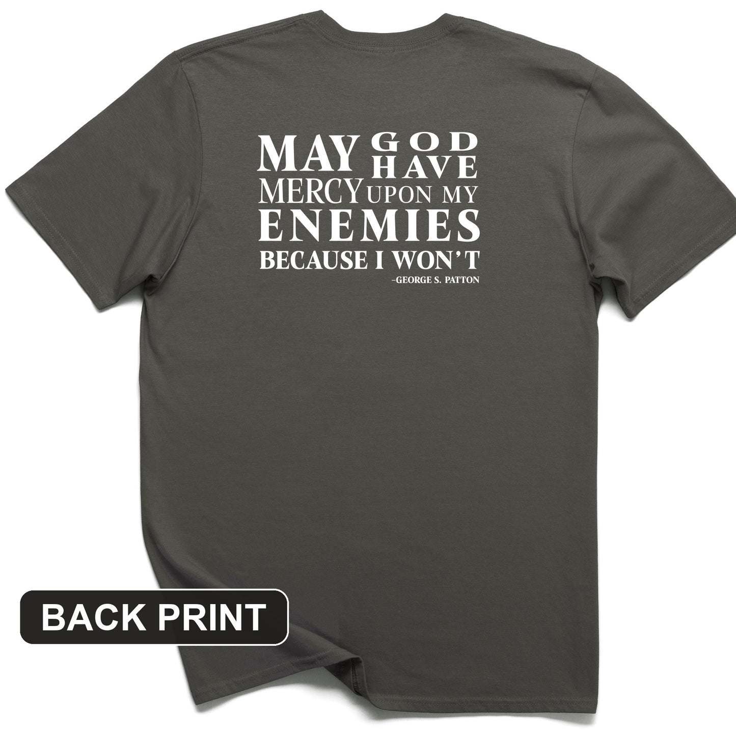 May God Have Mercy Back Print T-Shirt