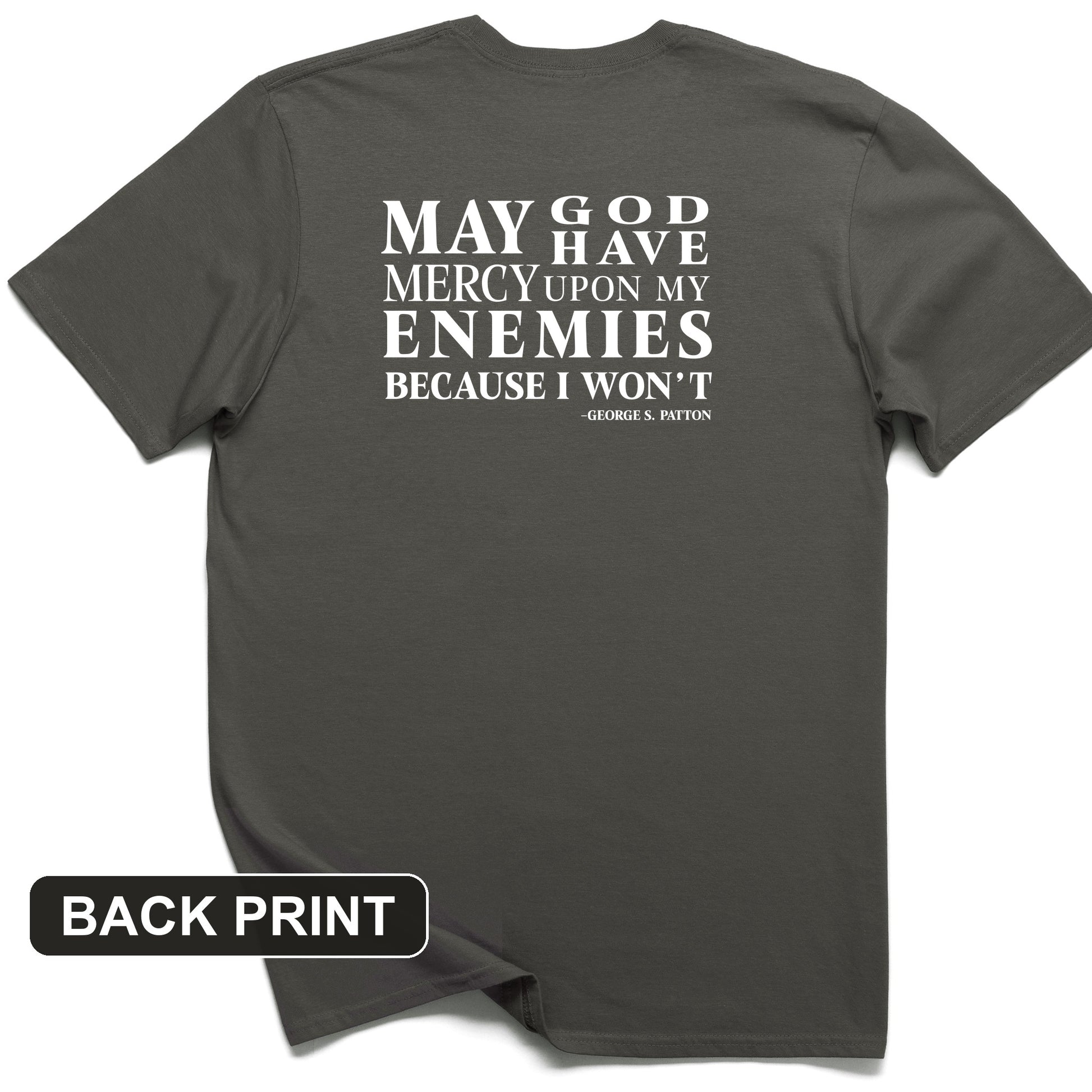 May God Have Mercy Back Print T-Shirt
