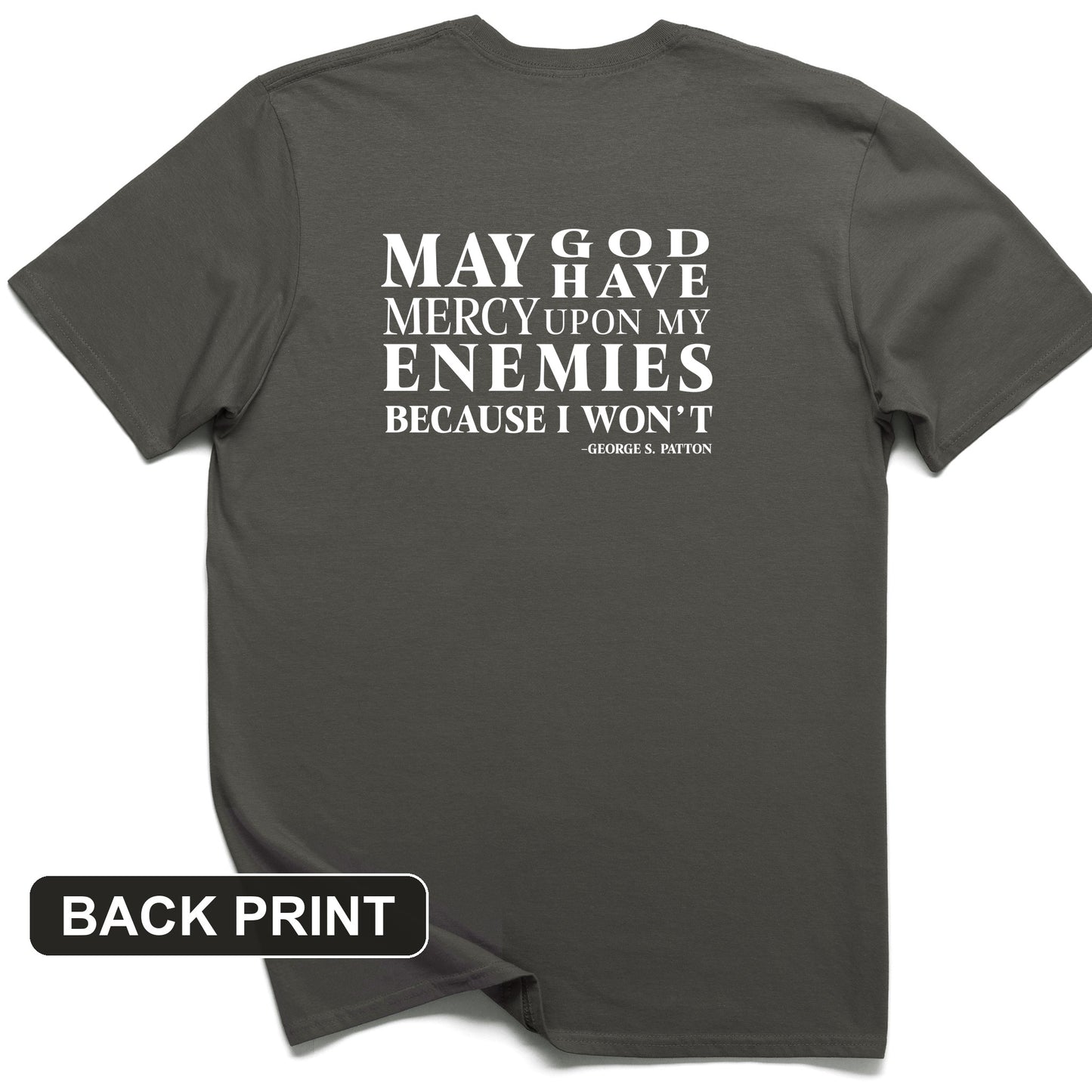 May God Have Mercy Back Print T-Shirt