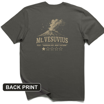 Mount Vesuvius Back Print T-Shirt