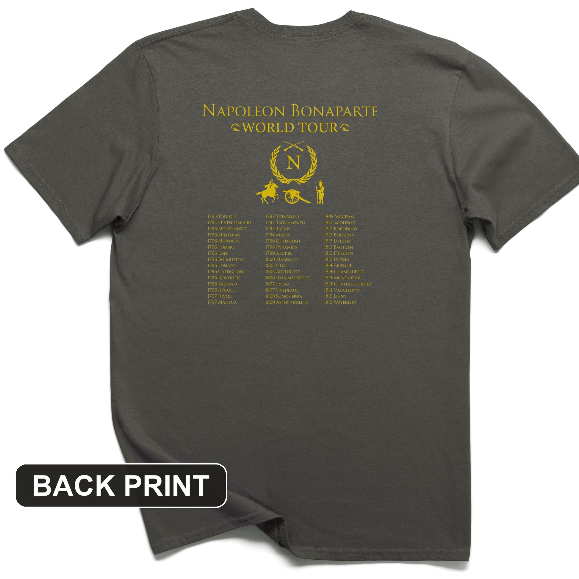 Napoleon World Tour Back Print T-Shirt