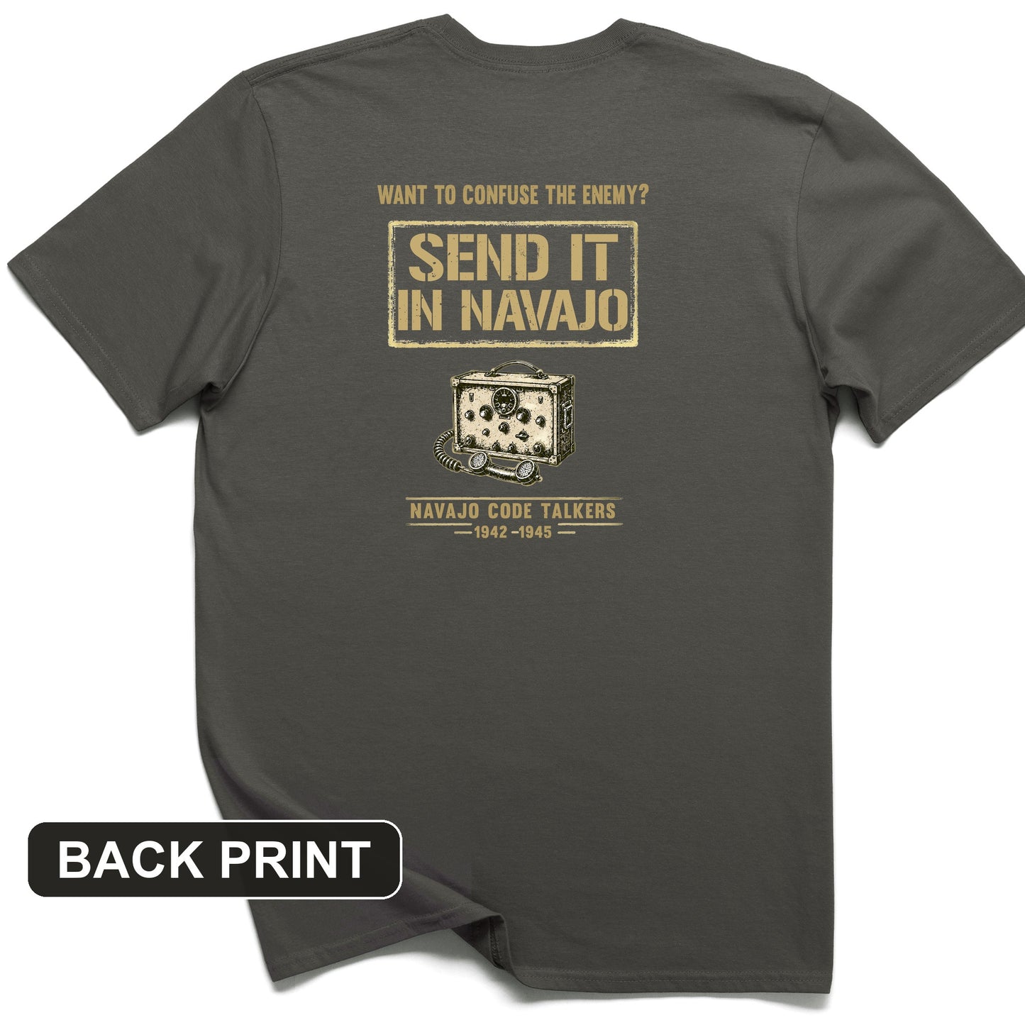 Navajo Code Talkers Back Print T-Shirt