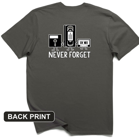 Never Forget Back Print T-Shirt