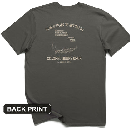 Noble Train of Artillery Back Print T-Shirt