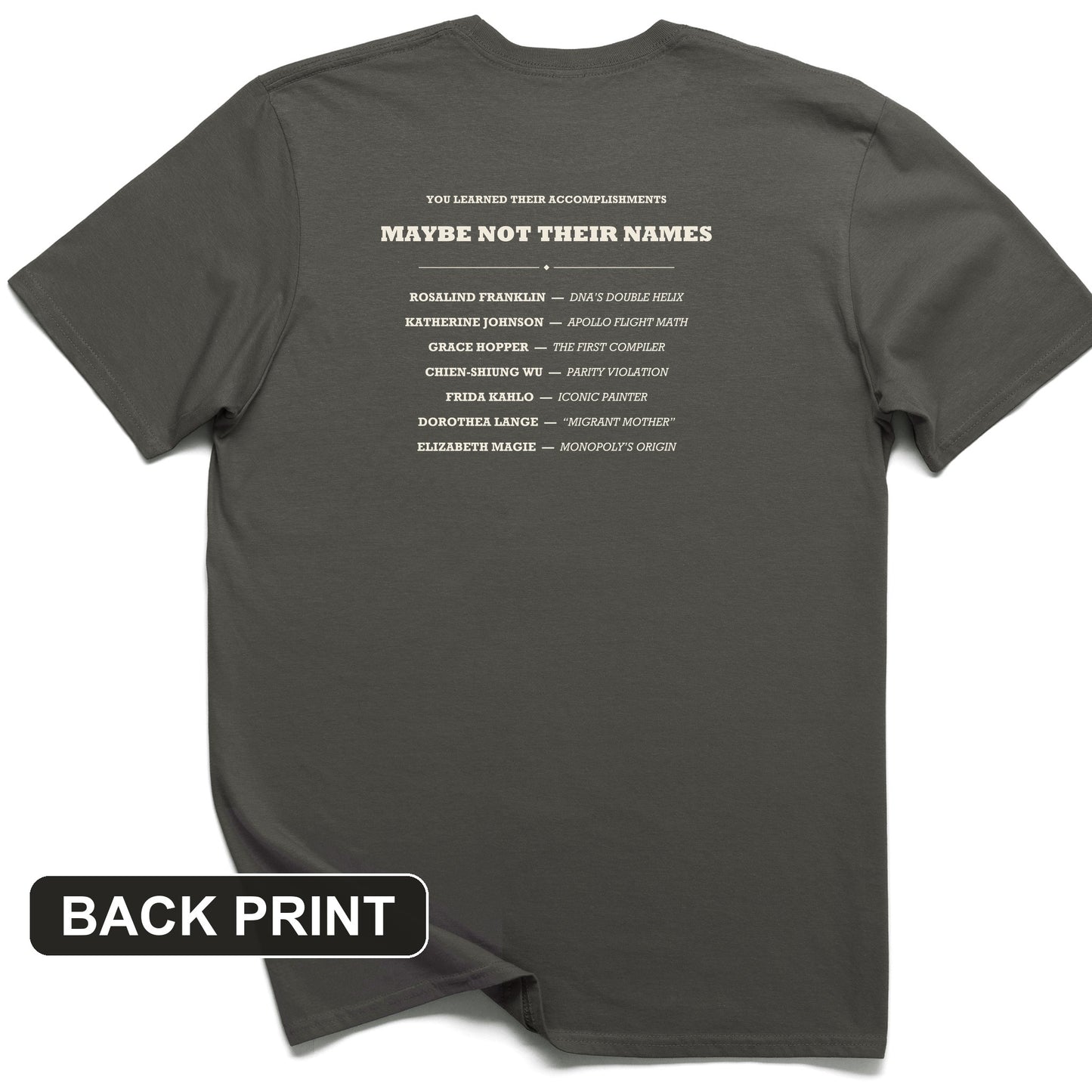Not Their Names Back Print T-Shirt