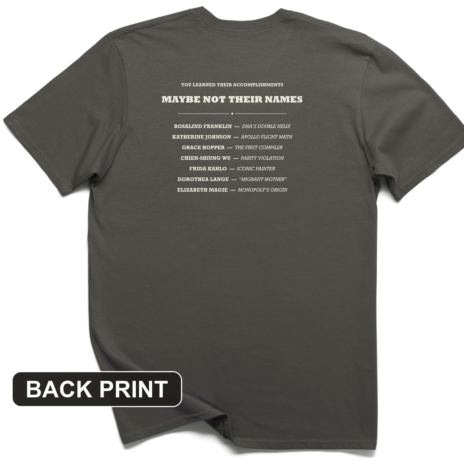 Not Their Names Back Print T-Shirt