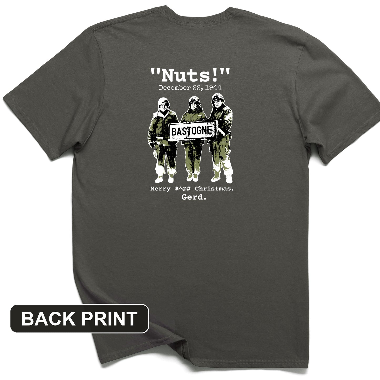 Nuts Back Print T-Shirt