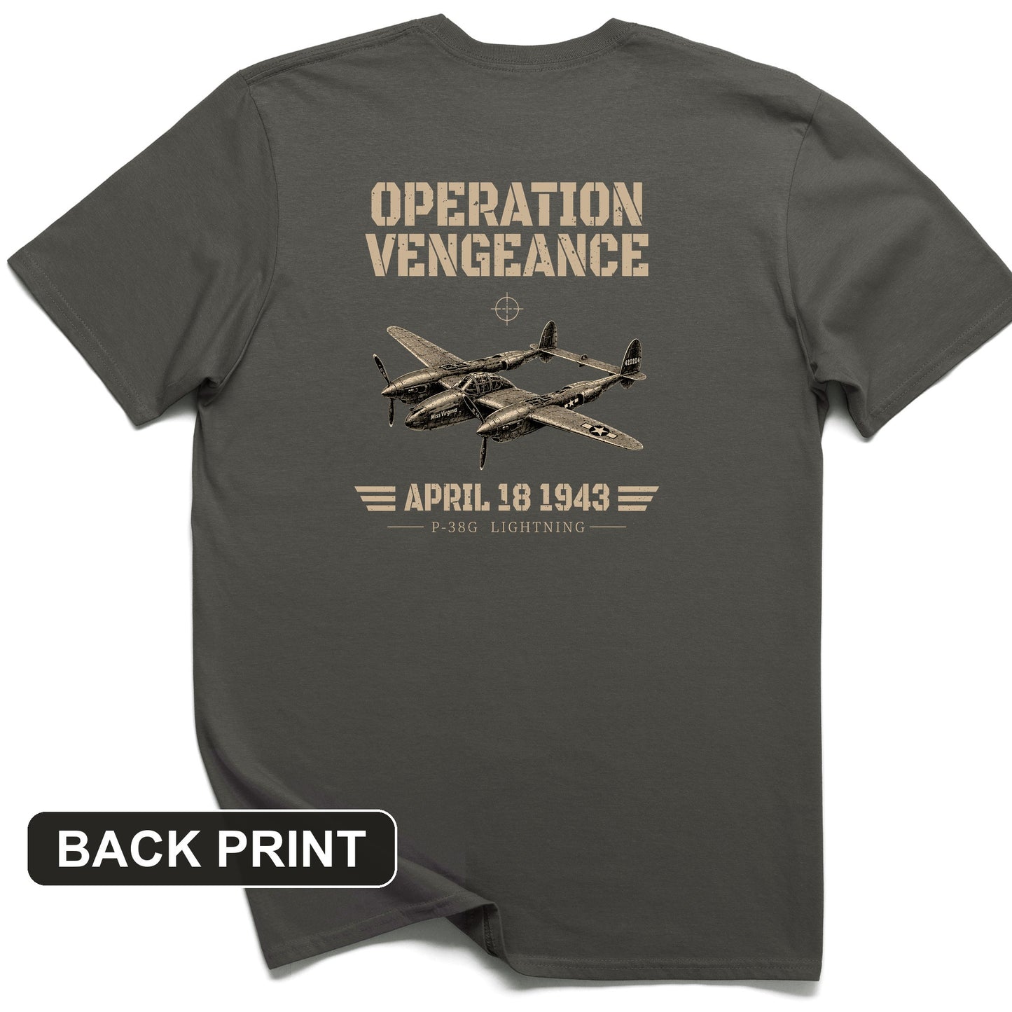 Operation Vengeance Back Print T-Shirt