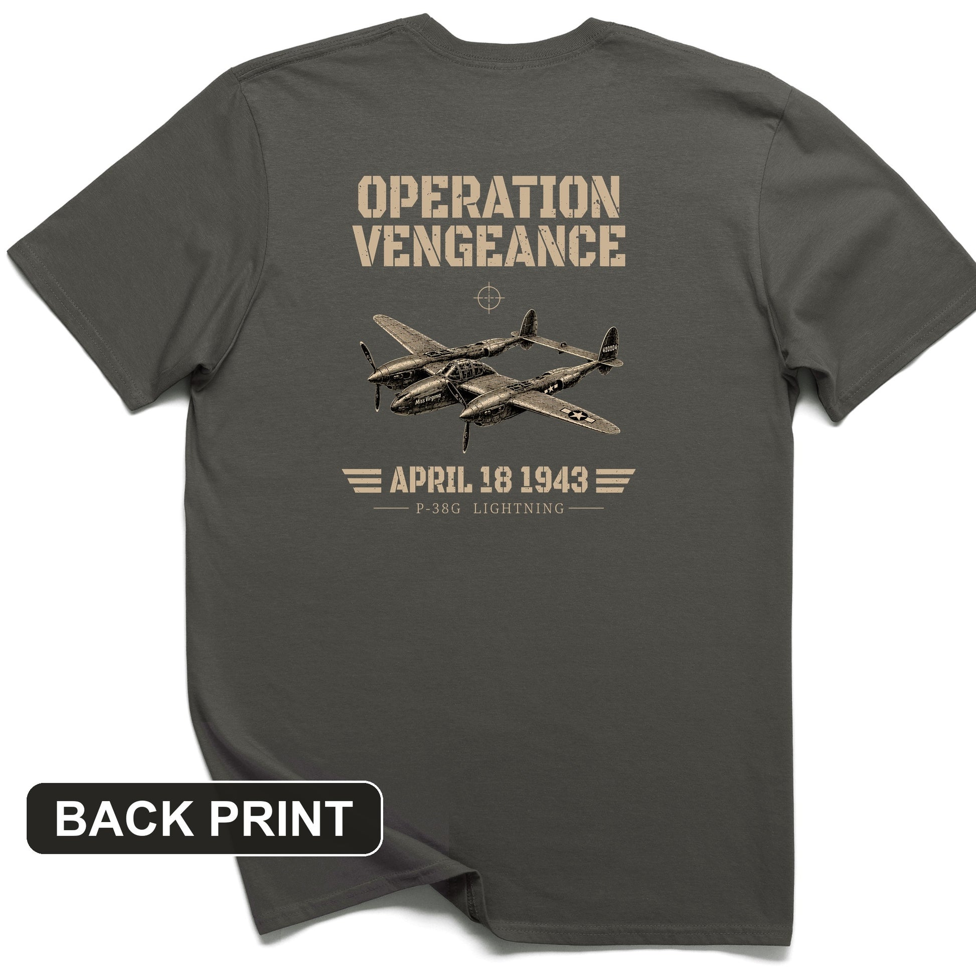 Operation Vengeance Back Print T-Shirt