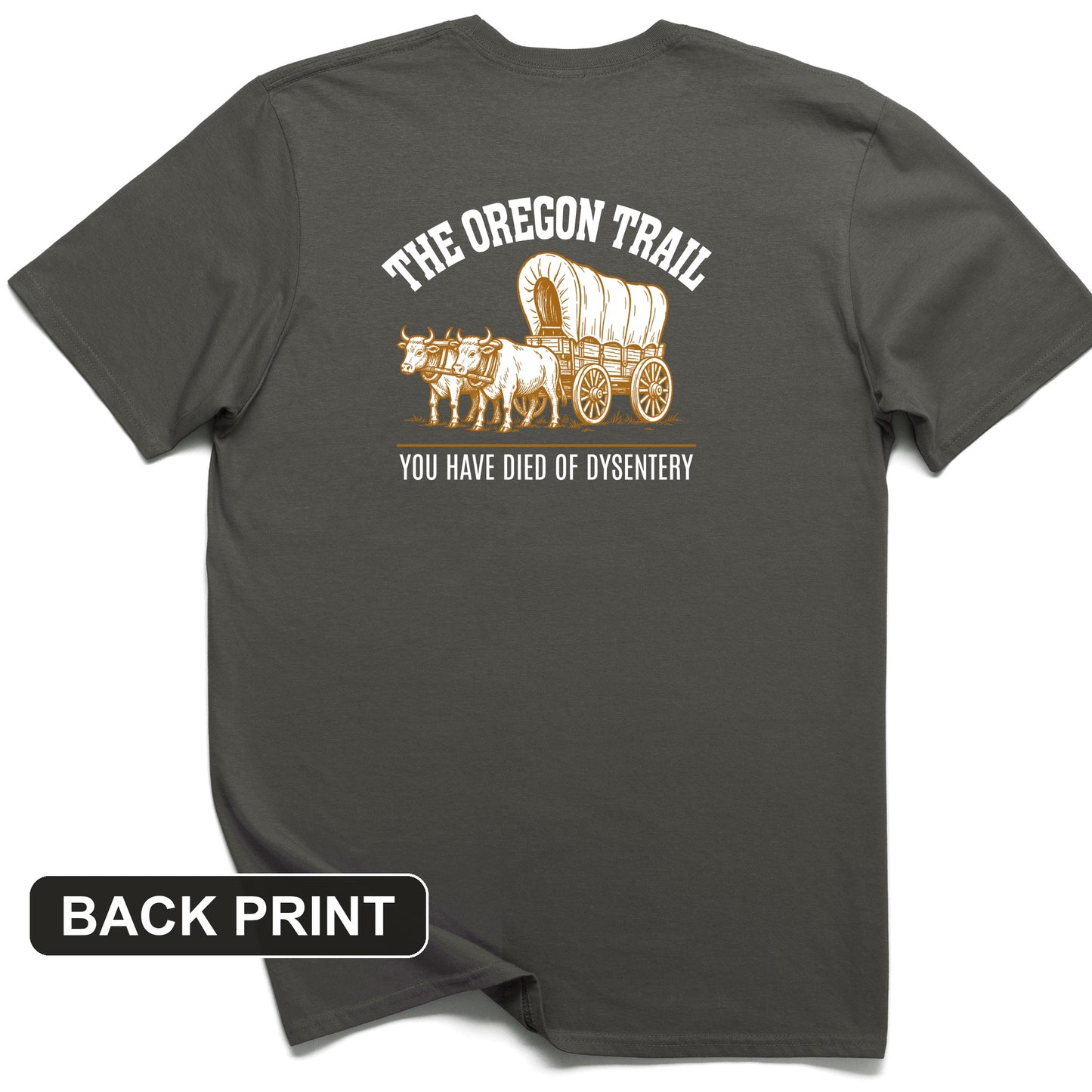 Oregon Trail Dysentery Back Print T-Shirt