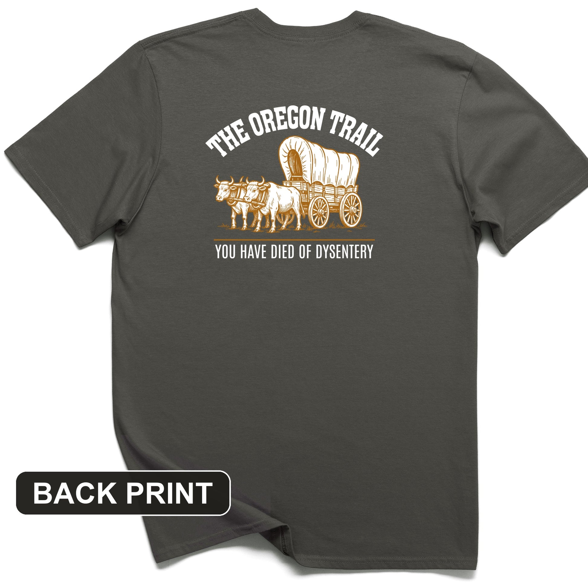 Oregon Trail Dysentery Back Print T-Shirt