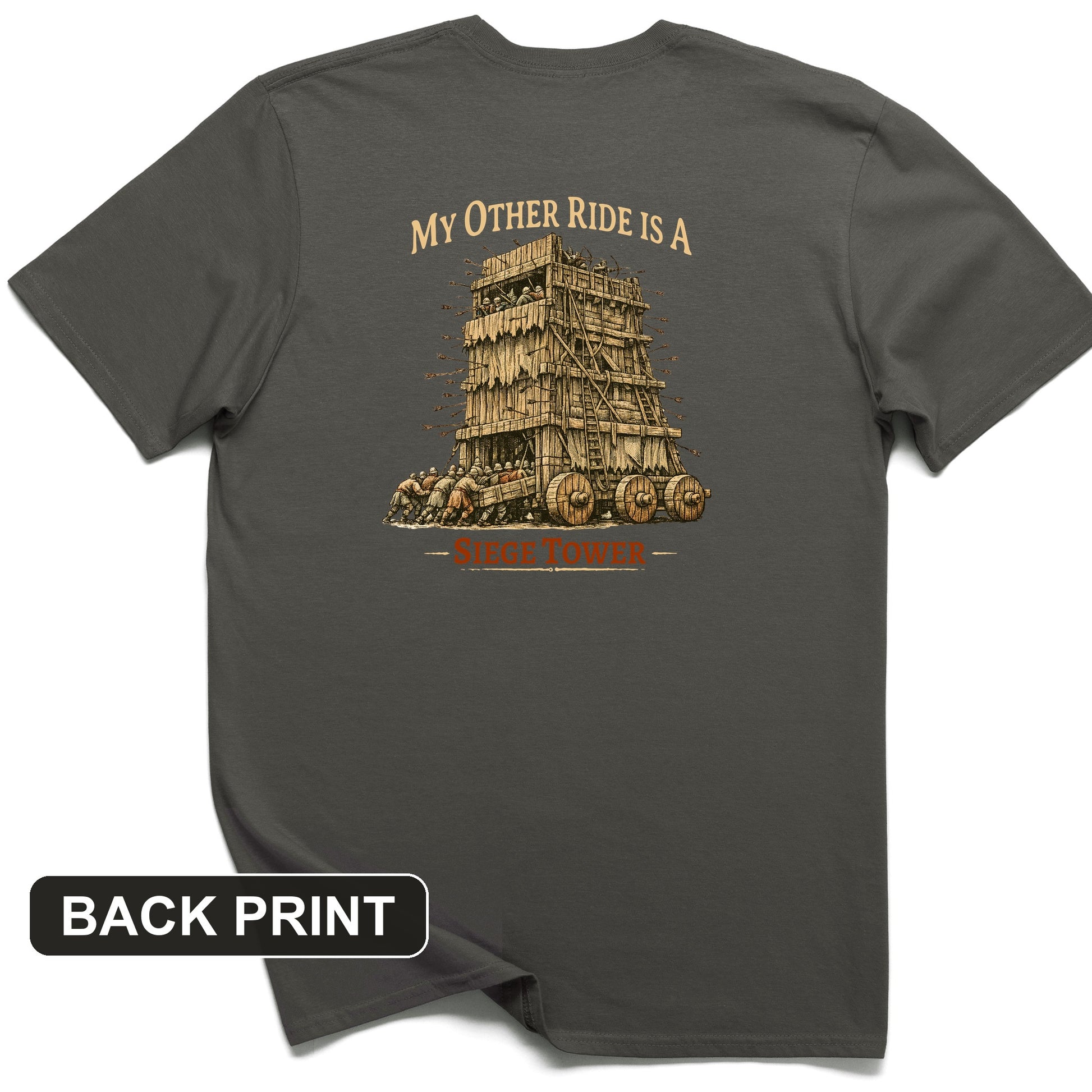 Other Ride Siege Tower Back Print T-Shirt