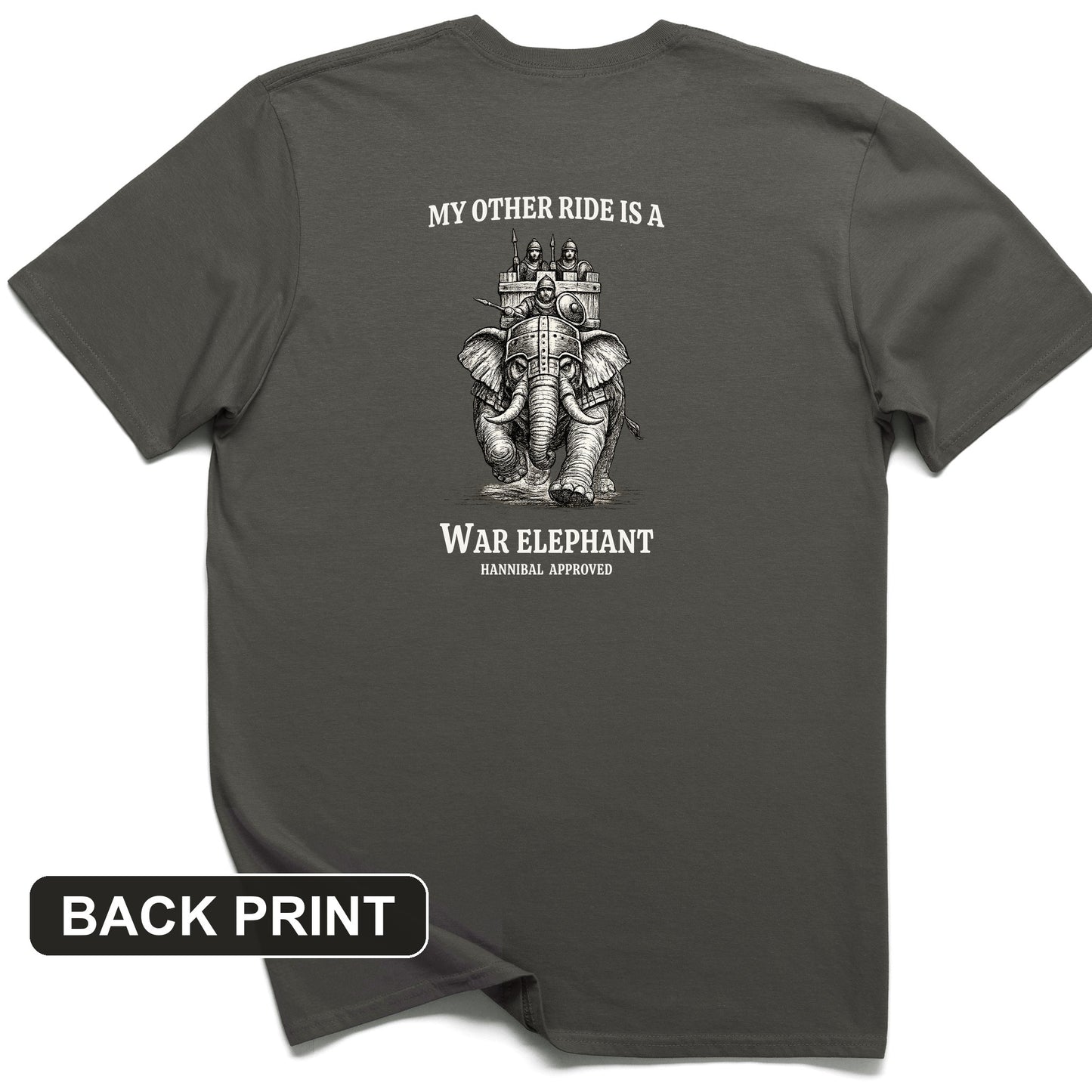 Other Ride War Elephant Back Print T-Shirt