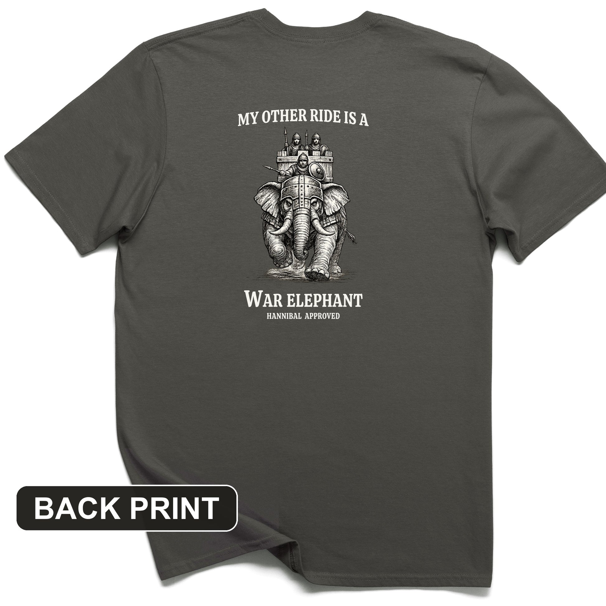 Other Ride War Elephant Back Print T-Shirt