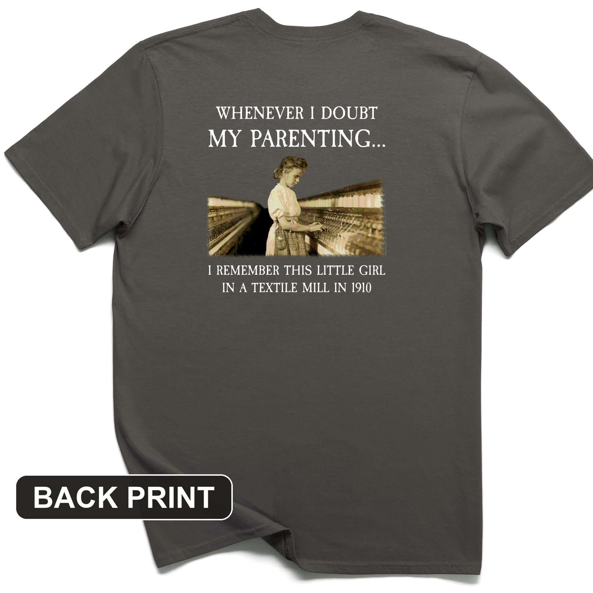 Parenting Back Print T-Shirt