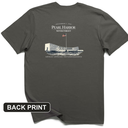Pearl Harbor - Never Forget Back Print T-Shirt