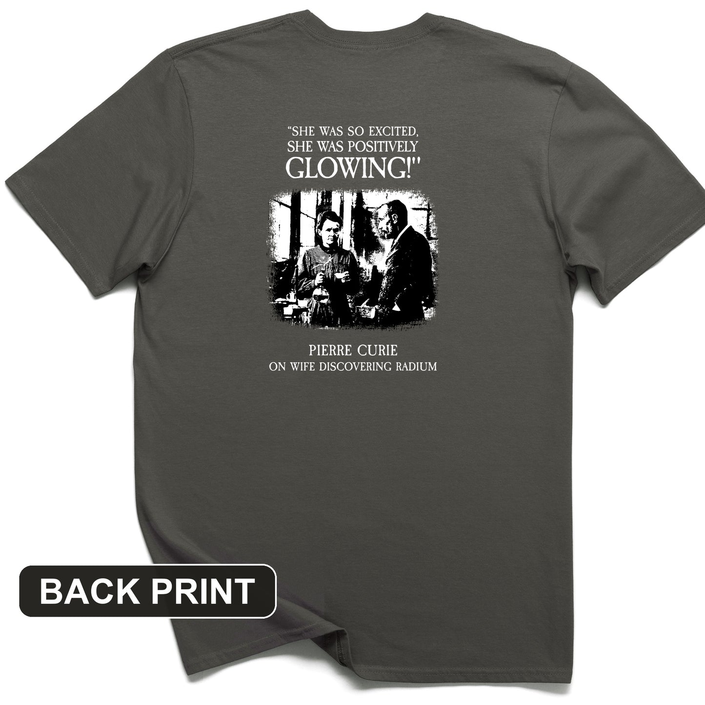 Pierre Curie Back Print T-Shirt