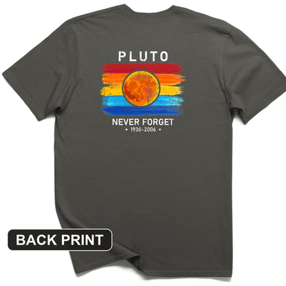Pluto Never Forget Back Print T-Shirt